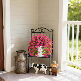 Homsunny outdoor flower bunch in a planter to boost curb appeal