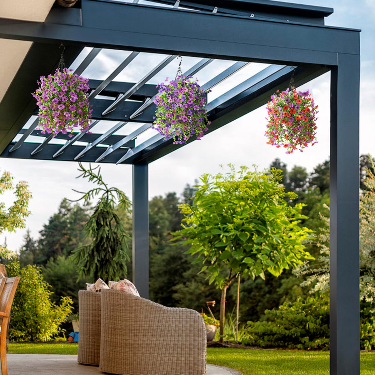 Homsunny porch and garden decor setup for versatile spaces