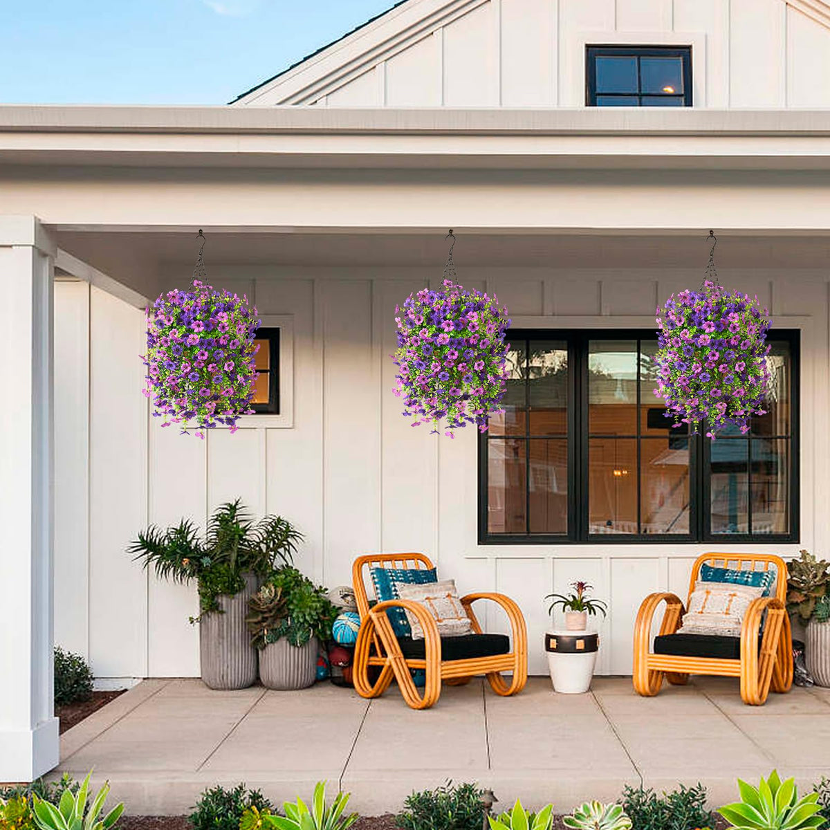 Homsunny silk flowers show realistic color and fullness outdoors