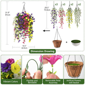 Homsunny steel-wire core stems allow flexible, easily shaped arrangements.