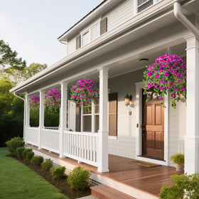 Homsunny UV-resistant artificial flowers demonstrate year-round outdoor beauty with minimal upkeep.