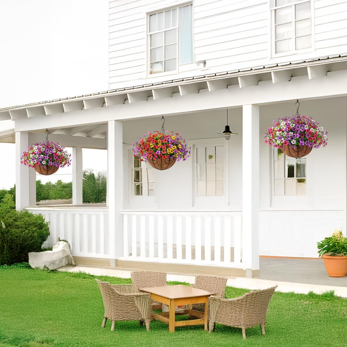 Homsunny UV-resistant daisies endure sun and rain with color