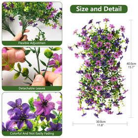 Homsunny UV-resistant outdoor flowers ideal for patio aesthetics and all-season charm