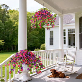 Homsunny UV-resistant outdoor flowers withstand sun and weather.
