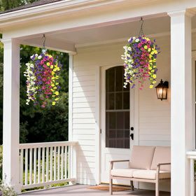 Homsunny UV-resistant silk petals resist fading for long outdoor life.