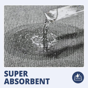 HOMTEB absorbent terry cloth texture dries feet quickly after showers.