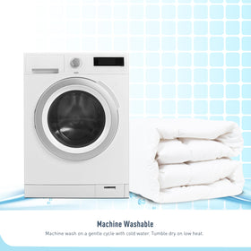 HOMTEC duvet insert noiseless design for undisturbed nights.