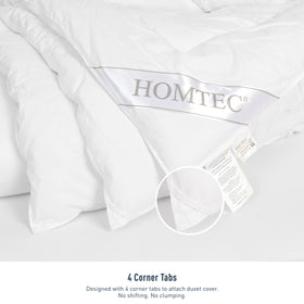 HOMTEC duvet insert OEKO-TEX certified fabrics for safety.