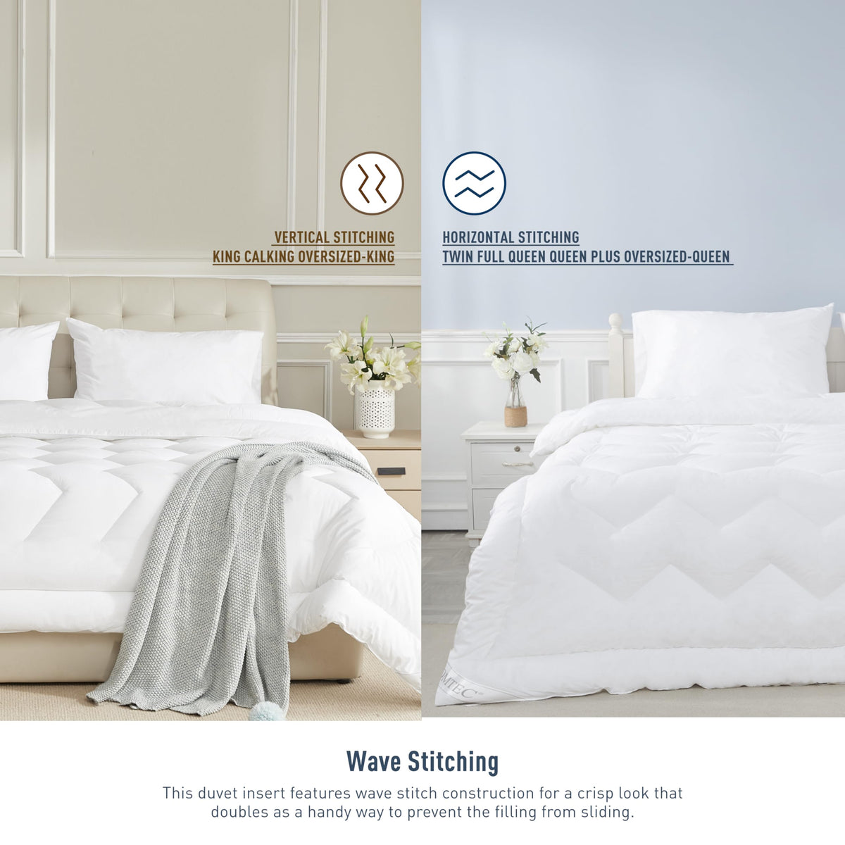 HOMTEC duvet insert OEKO-TEX certified for safer, chemical-free sleep.