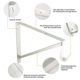 Homydom heavy-duty metal brackets close-up weld indicates durability and scratch resistance