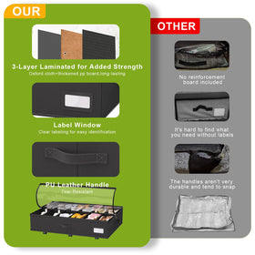 Homyfort clear lid helps locate shoes quickly