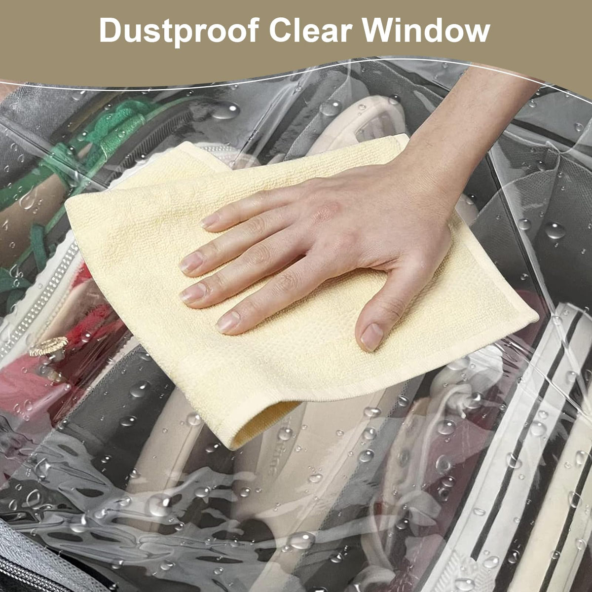 Homyfort clear-window organizer lets you see contents at a glance.