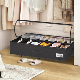 Homyfort set of 2 shoe organizers holds 24 pairs
