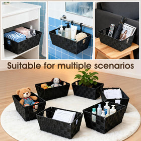 Homyfort storage basket fits closets and living rooms for quick organization