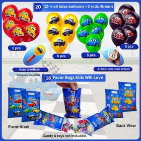 HOMYPOWER Cars napkins offer quick cleanups and themed flair at snack time.