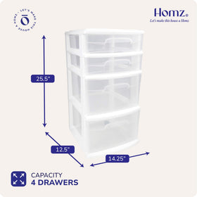 HOMZ Caster wheels enable smooth movement between rooms.