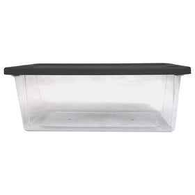 HOMZ secure-lid bins travel well, keeping items protected.