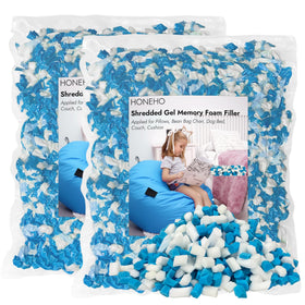 HONEHO memory foam filler 10lb bag for bean bags offers soft support and lasting shape.