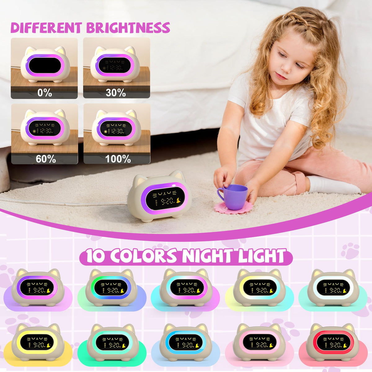 Honesorn ten night-light modes creating magical bedroom ambiance