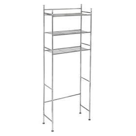 Honey-Can-Do chrome finish frame withstands humidity in bathrooms