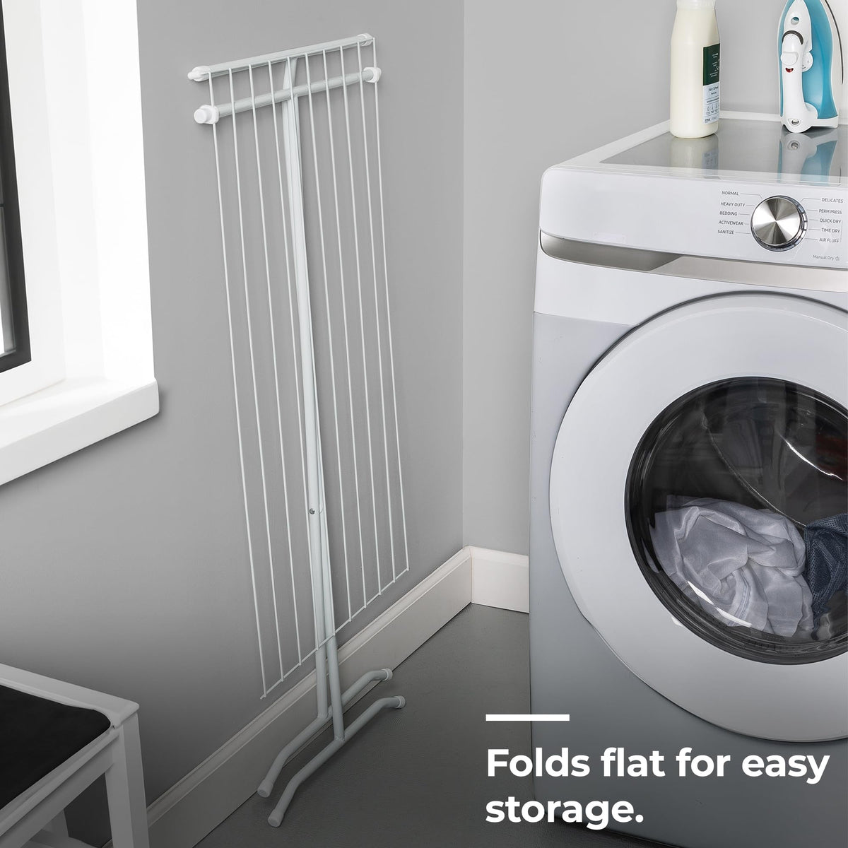 Honey-Can-Do delicate-hangers keep items secure while air-drying.
