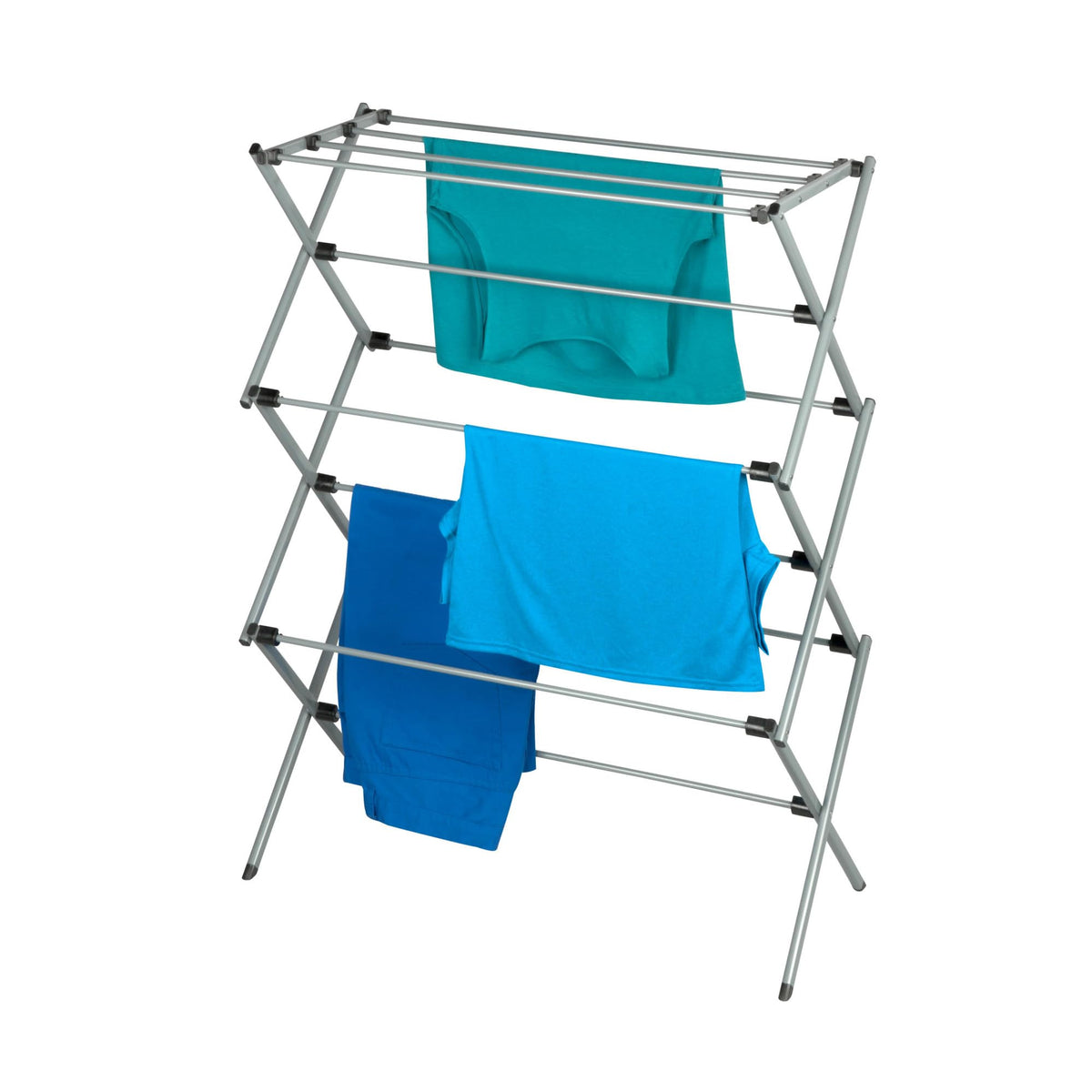 Honey-Can-Do deluxe rack in use with a 50 lb load