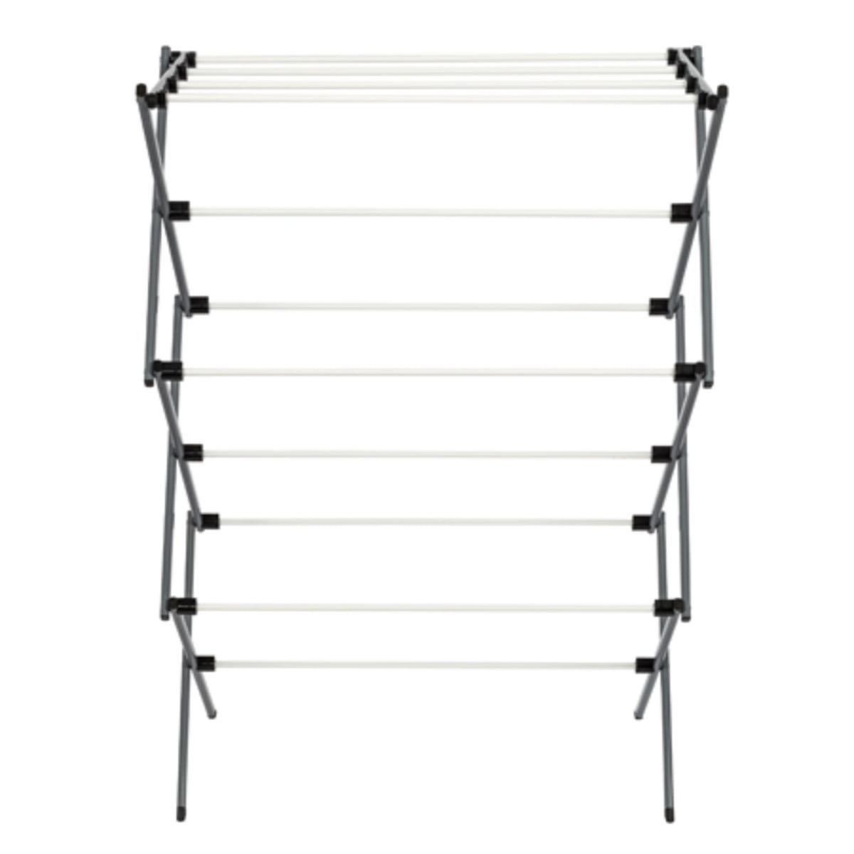Honey-Can-Do deluxe rack close-up highlighting rust-resistant steel finish