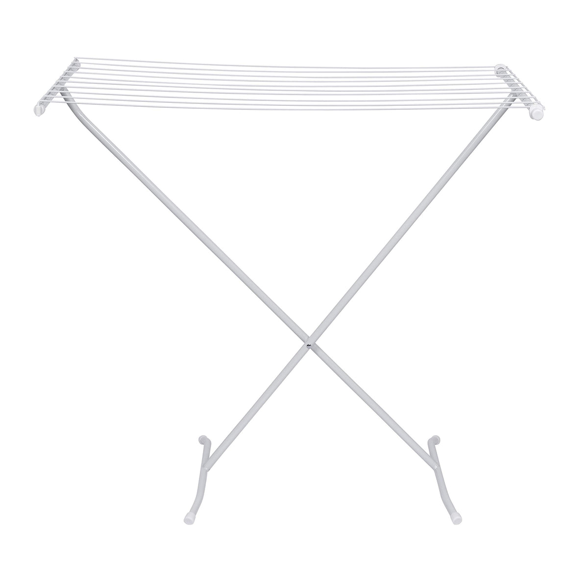 Honey-Can-Do indoor-outdoor-use rack supports year-round laundry.
