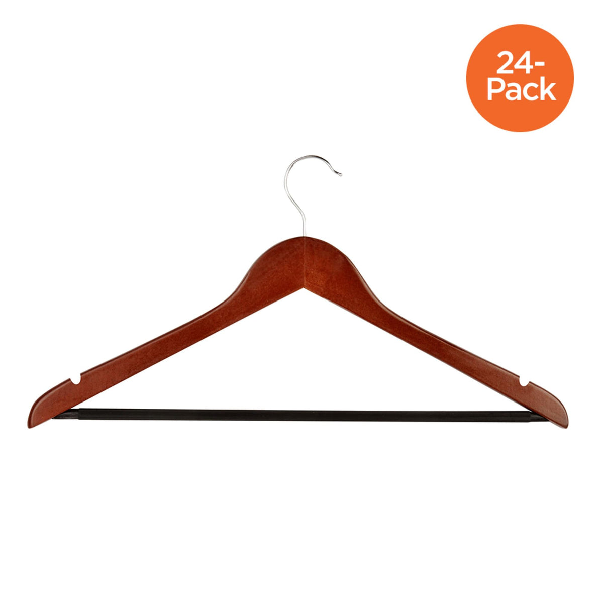 Varnished cherry wood adds luxe look to your closet