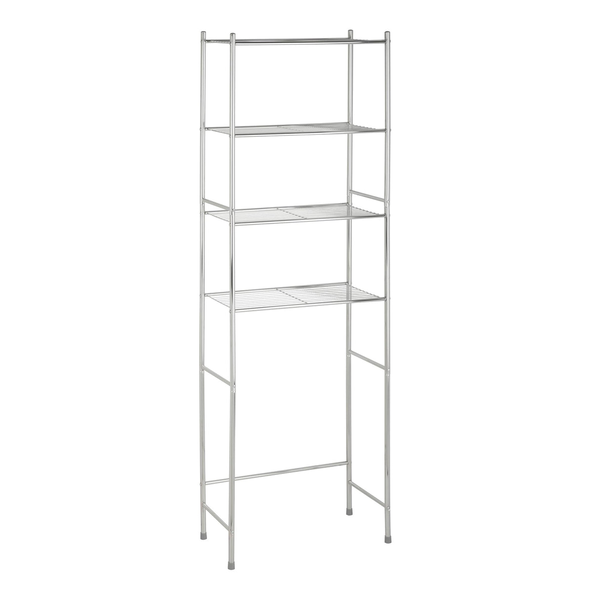 Honey-Can-Do over-the-toilet shelf in chrome finish for clutter-free bathroom storage