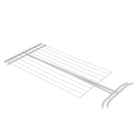 Honey-Can-Do sturdy-metal-x-frame supports daily laundry needs.