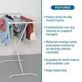 Honey-Can-Do top-wires provide flat-dry area for sweaters.