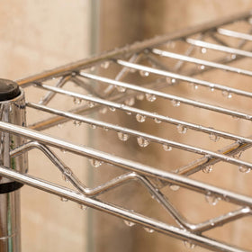 Honey-Can-Do space-saving storage for towels and toiletries