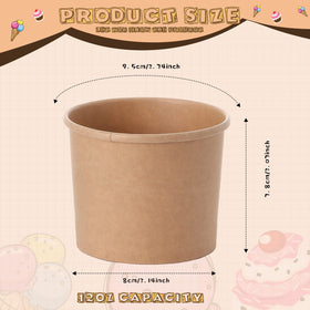 Honeydak disposable sundae bowls for neat dessert presentation at events