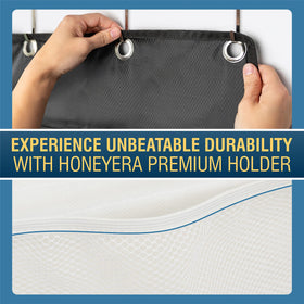 Honeyera collapsible door bag measures 65.7 long by 23 wide for toys