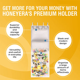Honeyera over-door storage for baby accessories and soft items in bedrooms