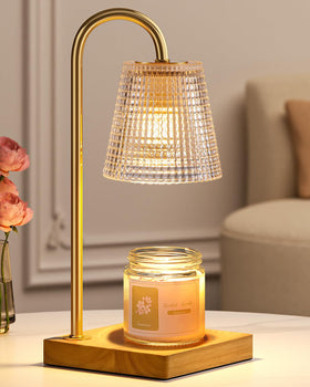 Hong-in candle warmer lamp base wood finish provides stable, stylish support.