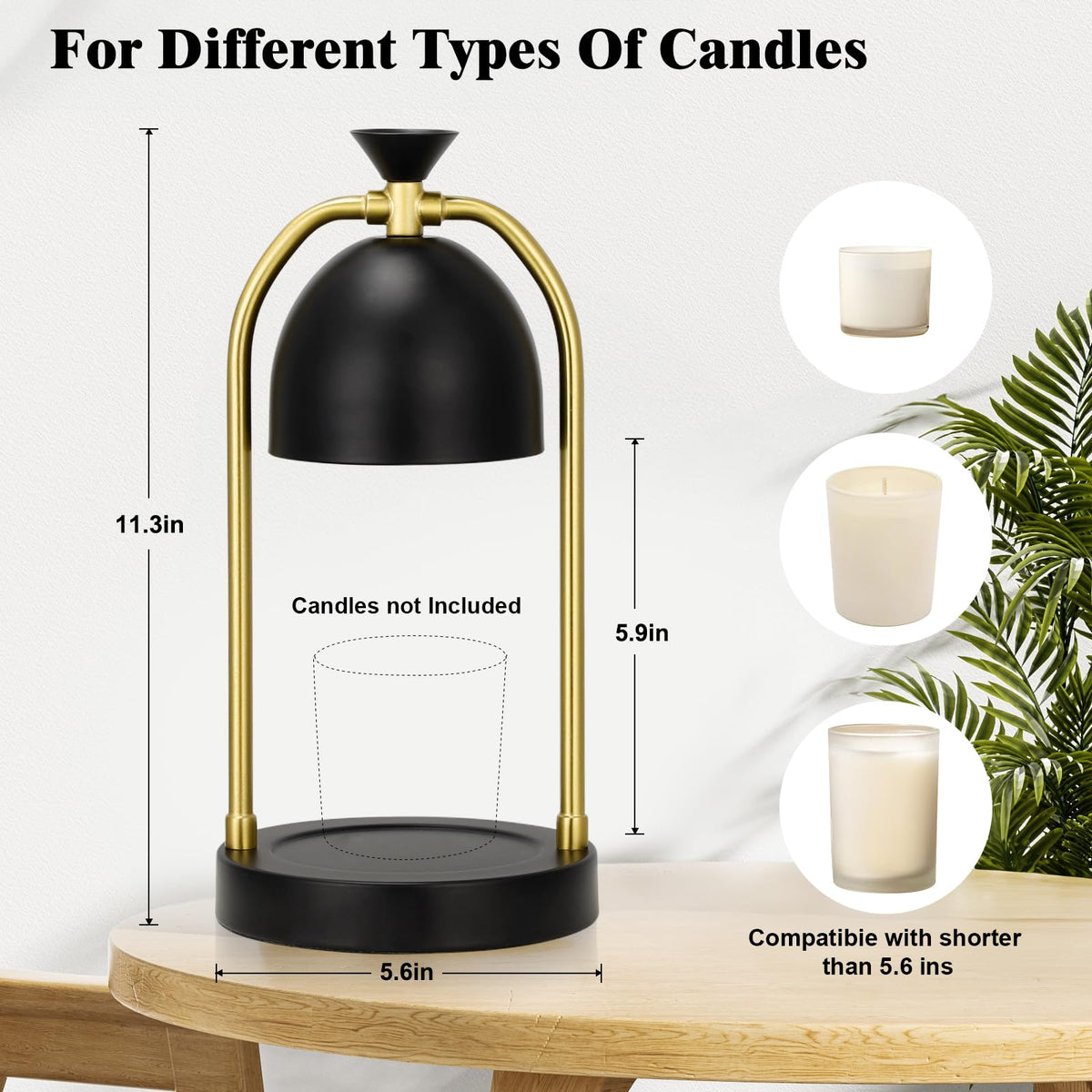 Hong-in Candle Warmer Lamp offers dimmer controls for personalized ambiance.