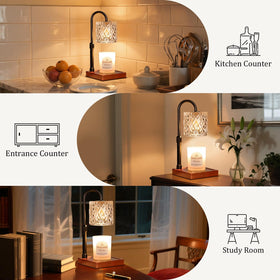 Hong-in flameless design eliminates fire risk and mess.