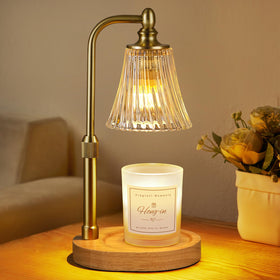 Hong-in Candle Warmer Lamp with timer and dimmer for safe, steady fragrance diffusion.