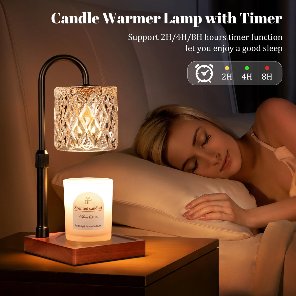 Hong-in timer-off feature safely powers down after use.