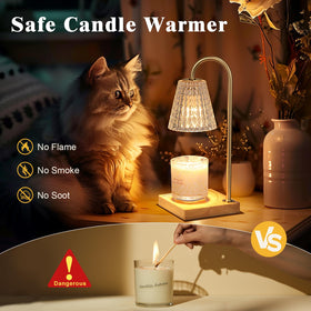 Hong-in Candle Warmer Lamp top-down melting for safe, fragrance-rich performance.