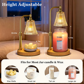 Extendable stem on the Hong-in warmer adjusts height to fit various jar candles.
