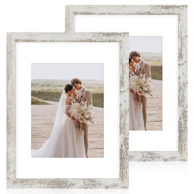 Hongkee 11x14 frame with glass front showcases clear, vibrant photos.