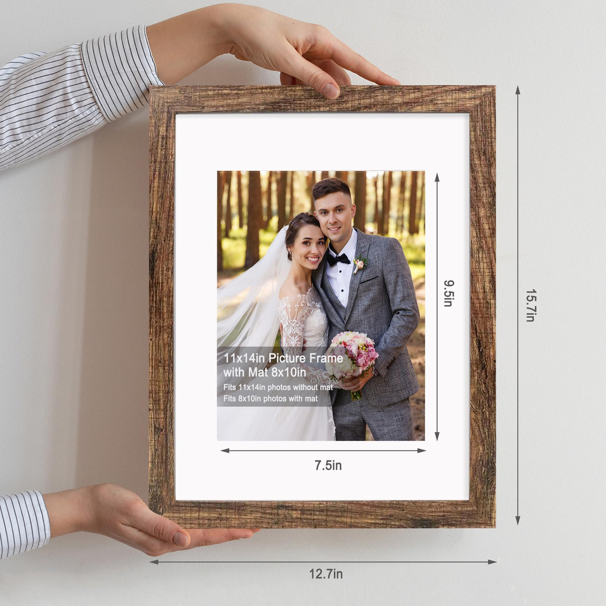Hongkee frame with mat opening ready for 8x10 photos.