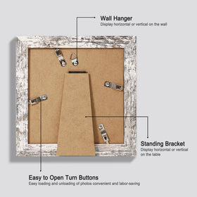 Mat-in 4x4 photo fit option with mat opening about 3.5x3.5 inches.