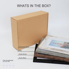 Protective packaging helps keep frames safe during shipping.