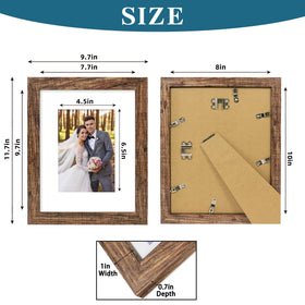 Hongkee frame showing mat option for 5x7 photos