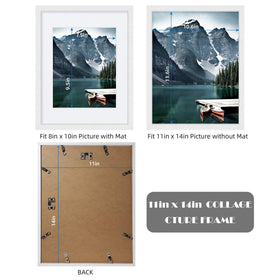 Hongkee 8x10 photo with mat fits perfectly inside the frame