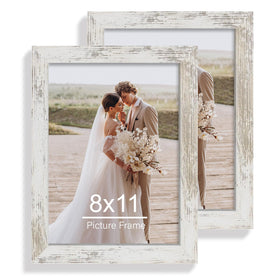 Hongkee 8x11 frame two-pack front view with clear glass protection.